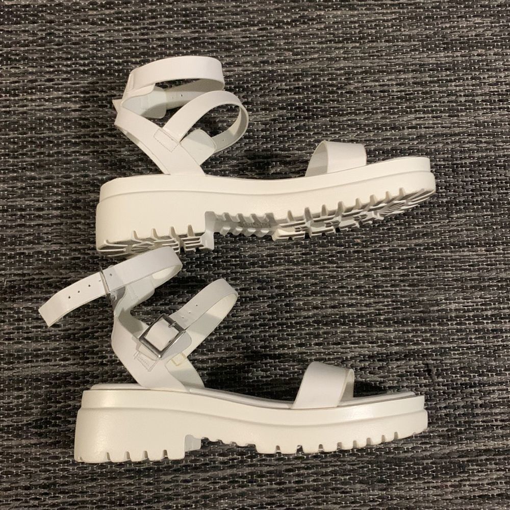 SHEIN sandals Double Buckled ankle strap
